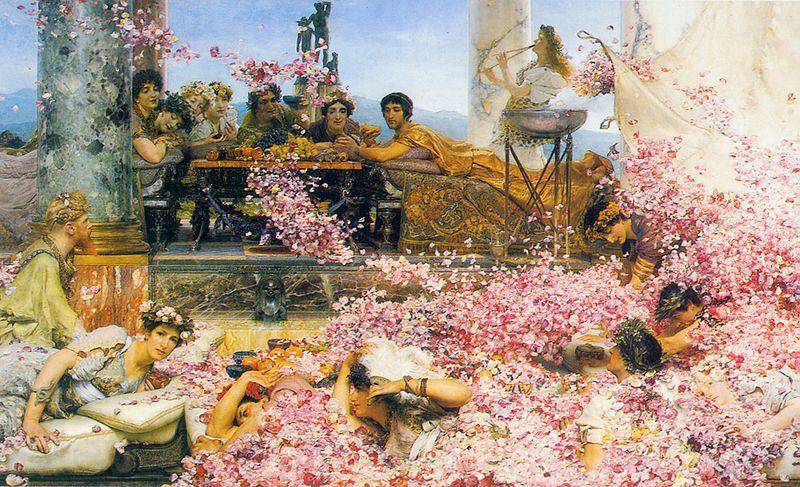 Laura Theresa Alma-Tadema The roses of Heliogabalus Norge oil painting art